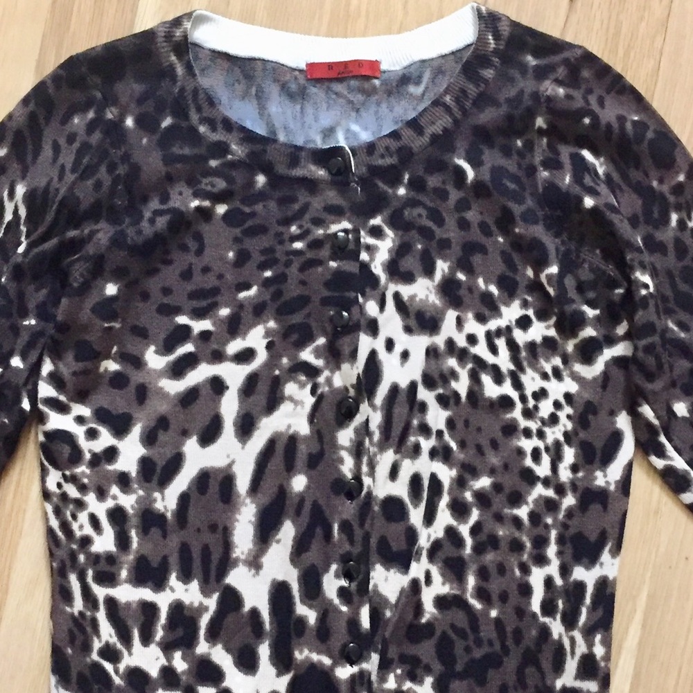Animal Print Cardigan